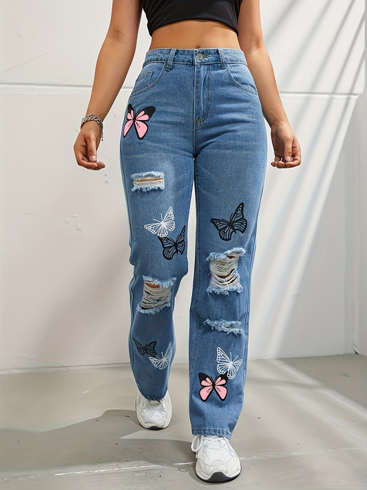 Denim loose fit jeans
