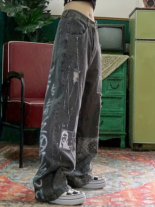Trendy Embroidered jeans