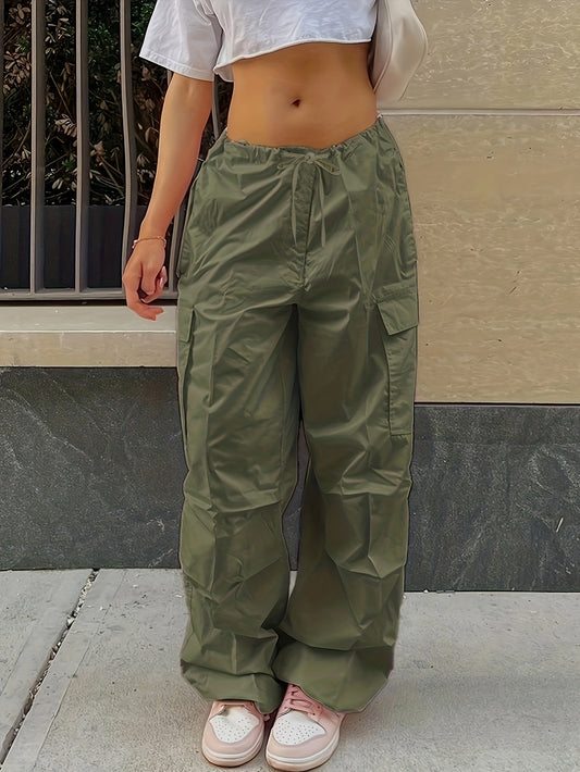 Y2K Loose Drawstring Cargo Pants