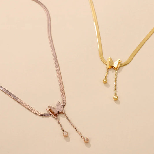 Vintage Butterfly Necklace