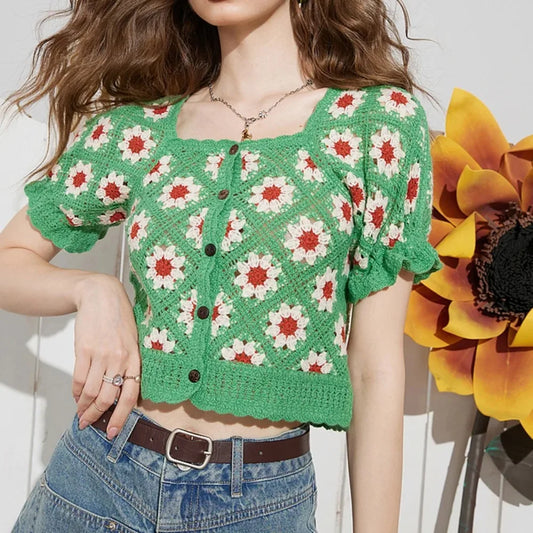 Cotton Crop Top Soft Beach Shirt