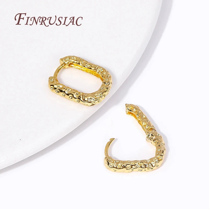 18K Real Gold Plated Earrings