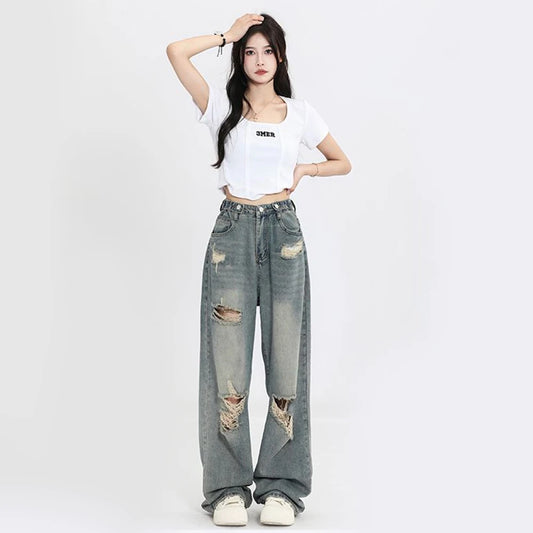 High Waist Jeans Wide Leg
