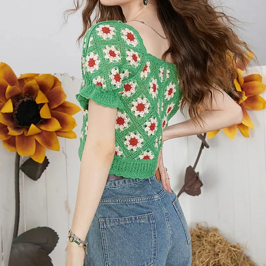 Cotton Crop Top Soft Beach Shirt