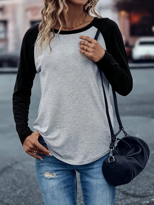 O-Neck Long Sleeve Thick T-shirt