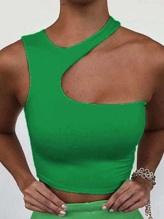 Cut Out Sexy Crop Off Shoulder top