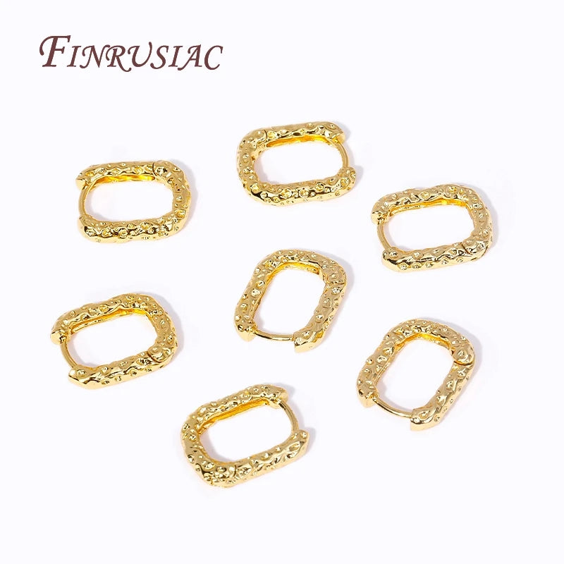 18K Real Gold Plated Earrings