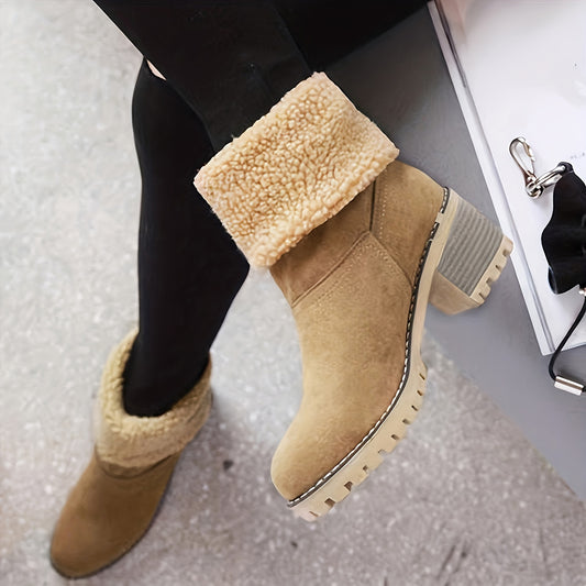 Warm Faux Fur Lined Boots