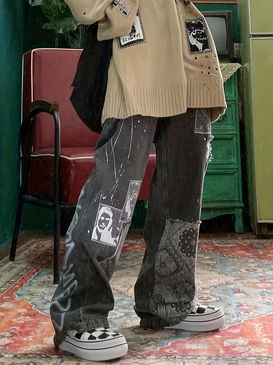 Trendy Embroidered jeans