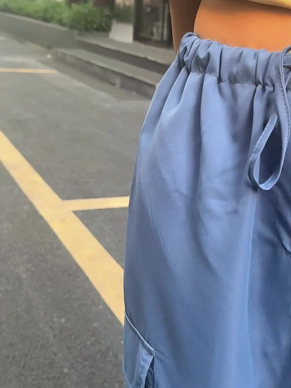 Y2K Loose Drawstring Cargo Pants
