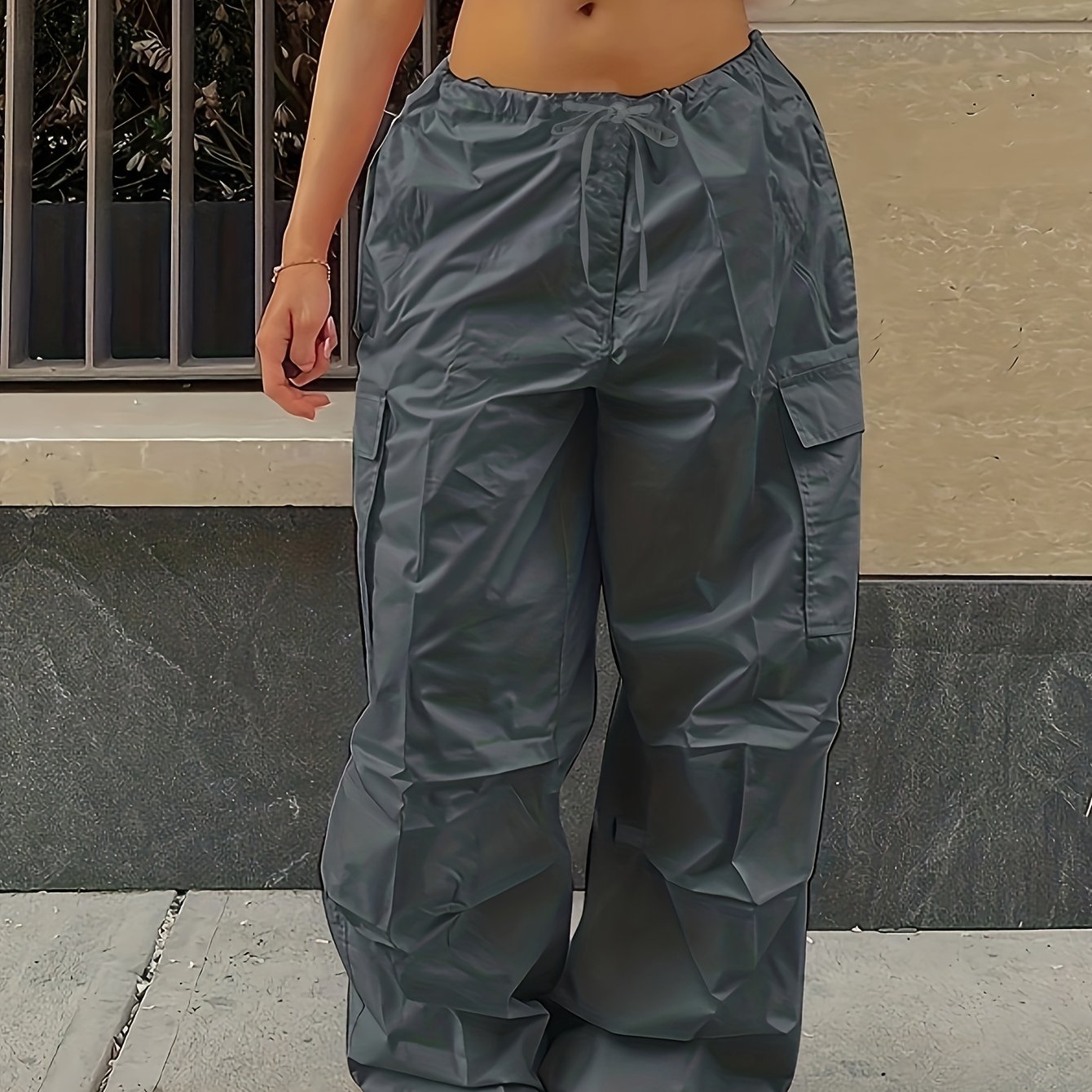 Y2K Loose Drawstring Cargo Pants