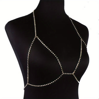 Rhinestone Body Chain Necklace