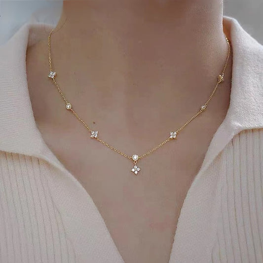 Four-leaf Clover Chain Necklace