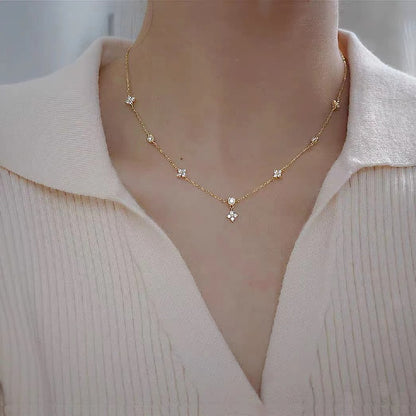 Four-leaf Clover Chain Necklace