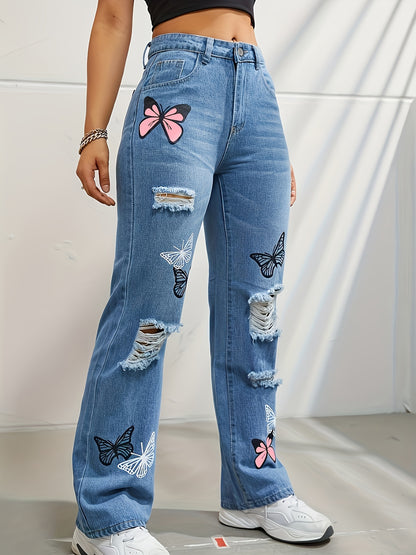 Denim loose fit jeans