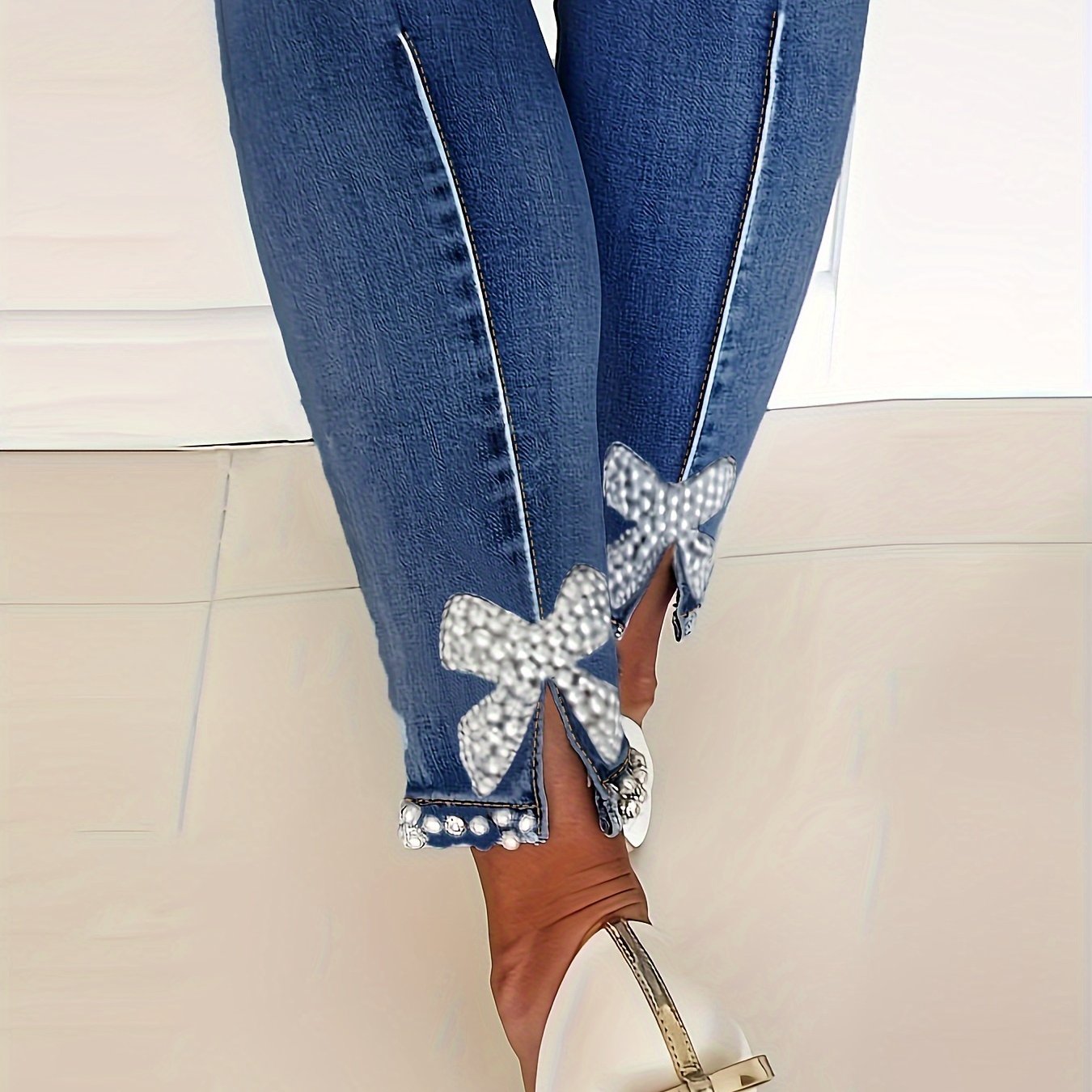 Stylish Blue skinny jeans