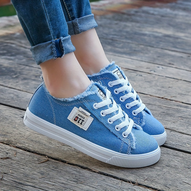 Casual Round Toe Solid Color Canvas Shoes