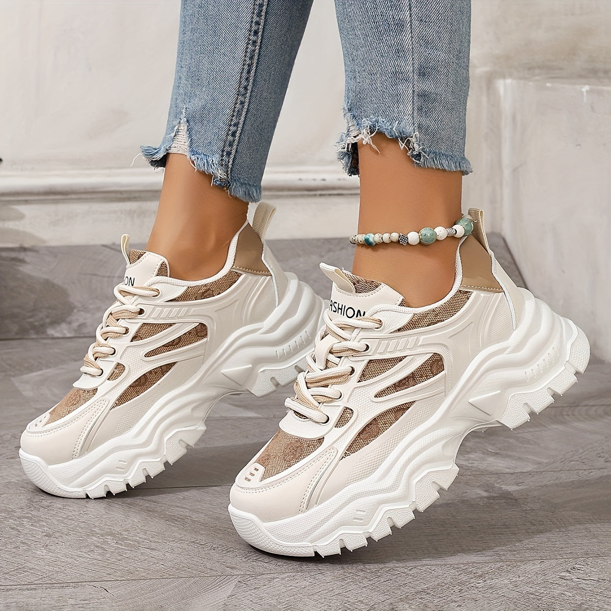 Platform Mesh Sports Shoes