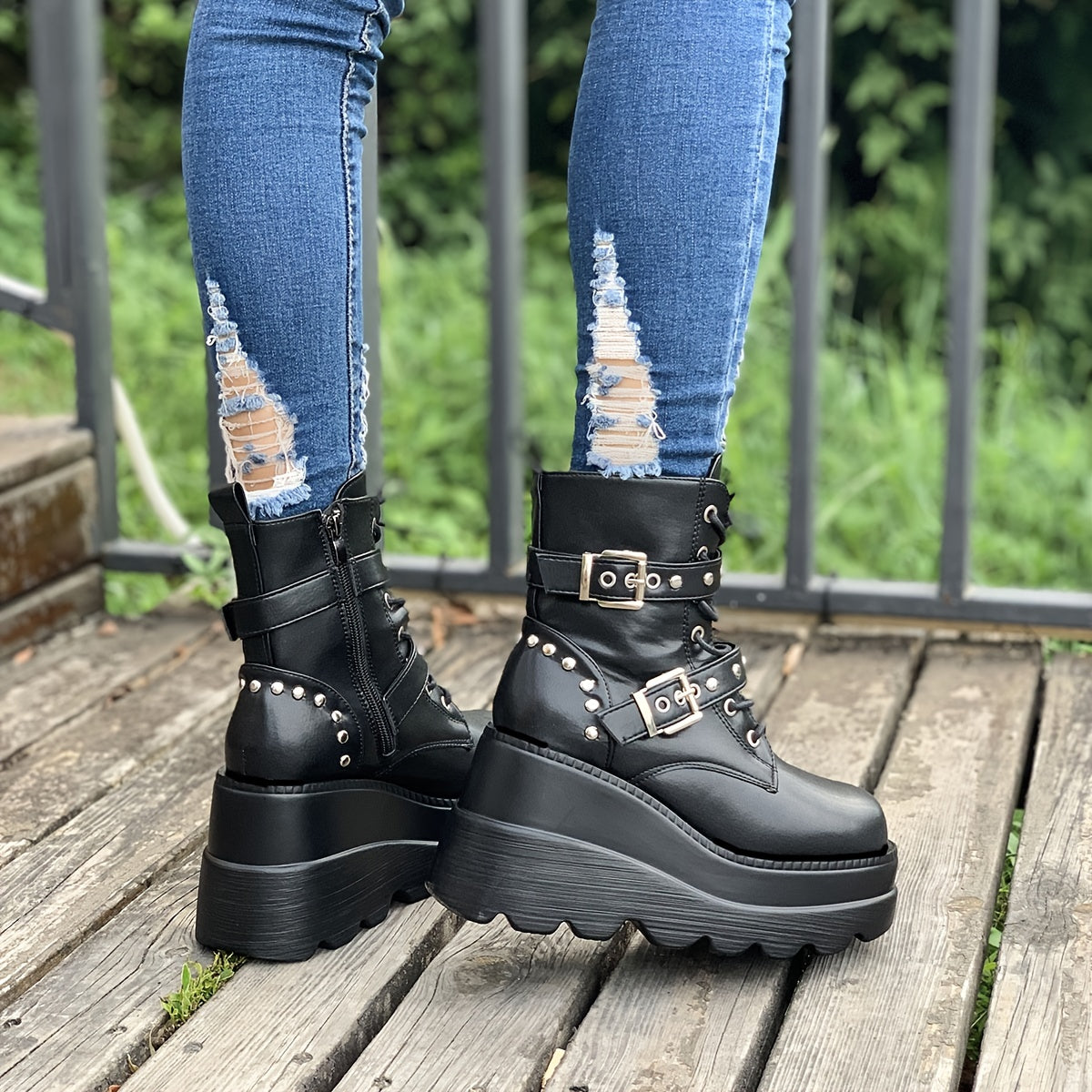 Chunky Heel Ankle Boots