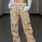 Trendy Split Wide Leg Cargo Pants