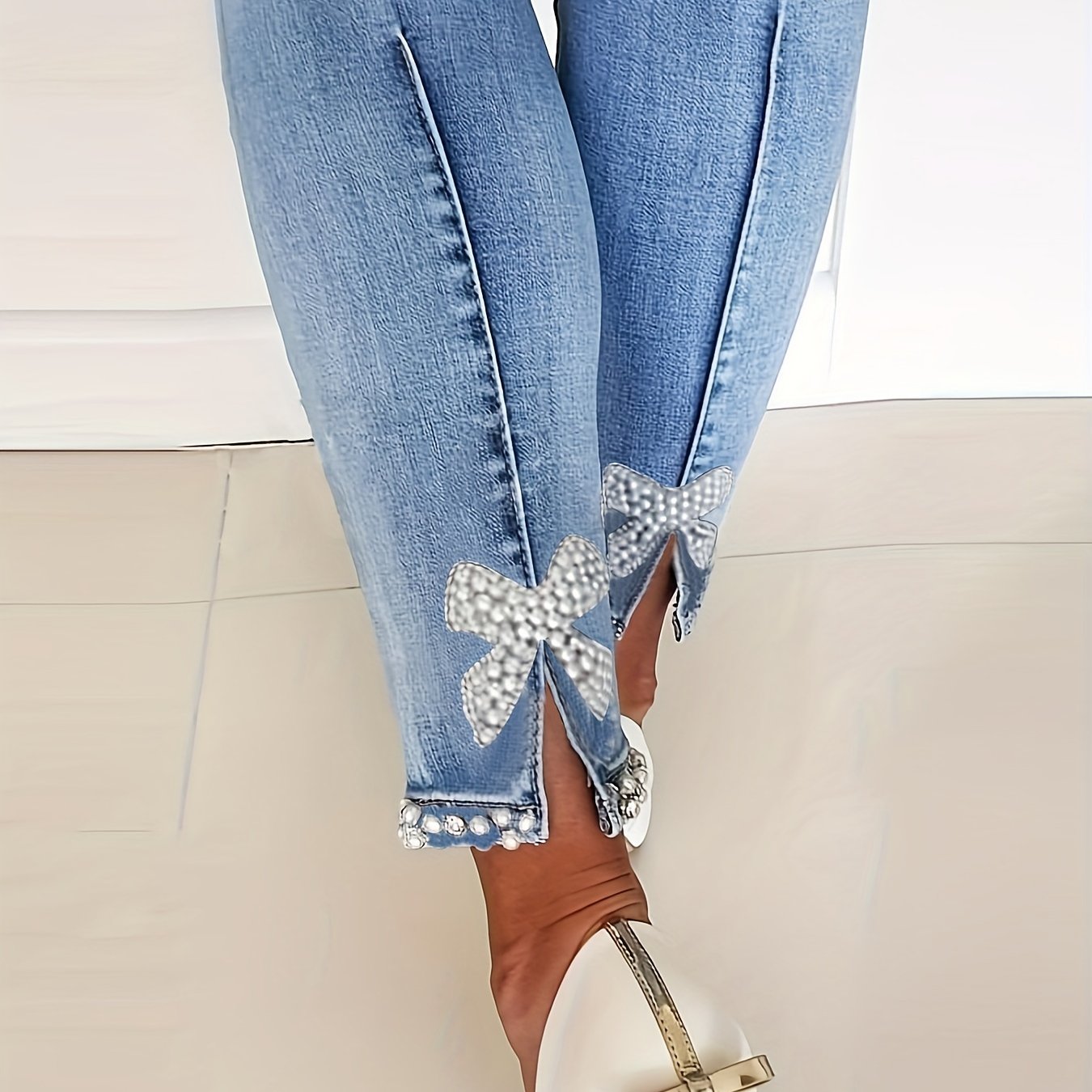 Stylish Blue skinny jeans