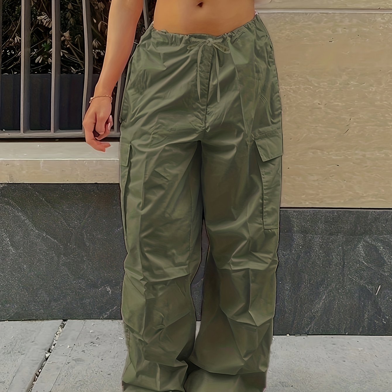 Y2K Loose Drawstring Cargo Pants