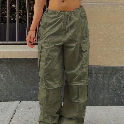 Y2K Loose Drawstring Cargo Pants