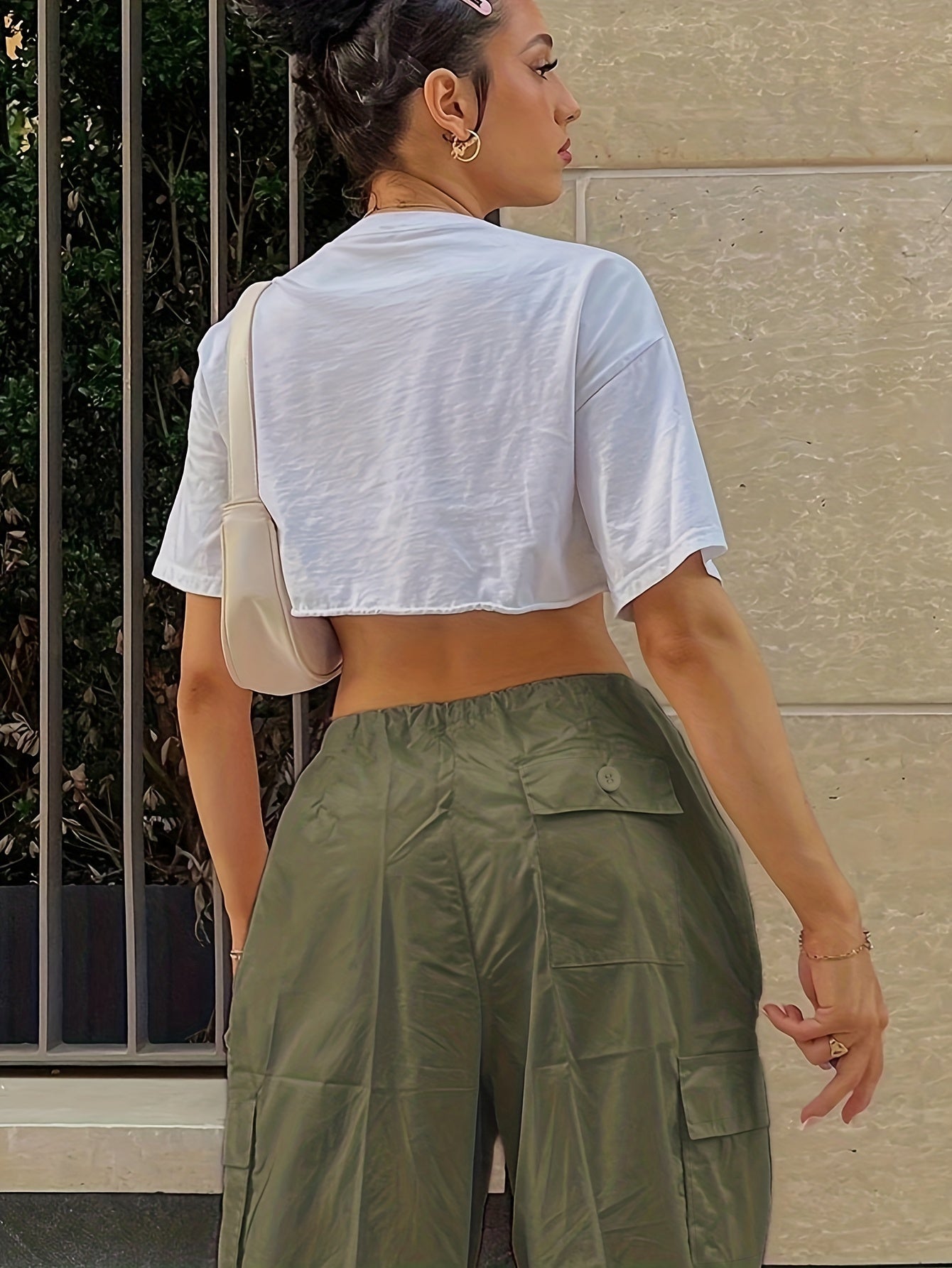 Y2K Loose Drawstring Cargo Pants