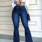 curvy girls High Rise Flared Leg Jeans