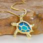 Ocean Turtle Design Pendant Necklace