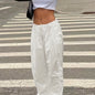 Versatile Y2K Polyester Cargo Pants
