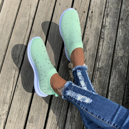 Lightweight Breathable Mesh Platform Sneakers