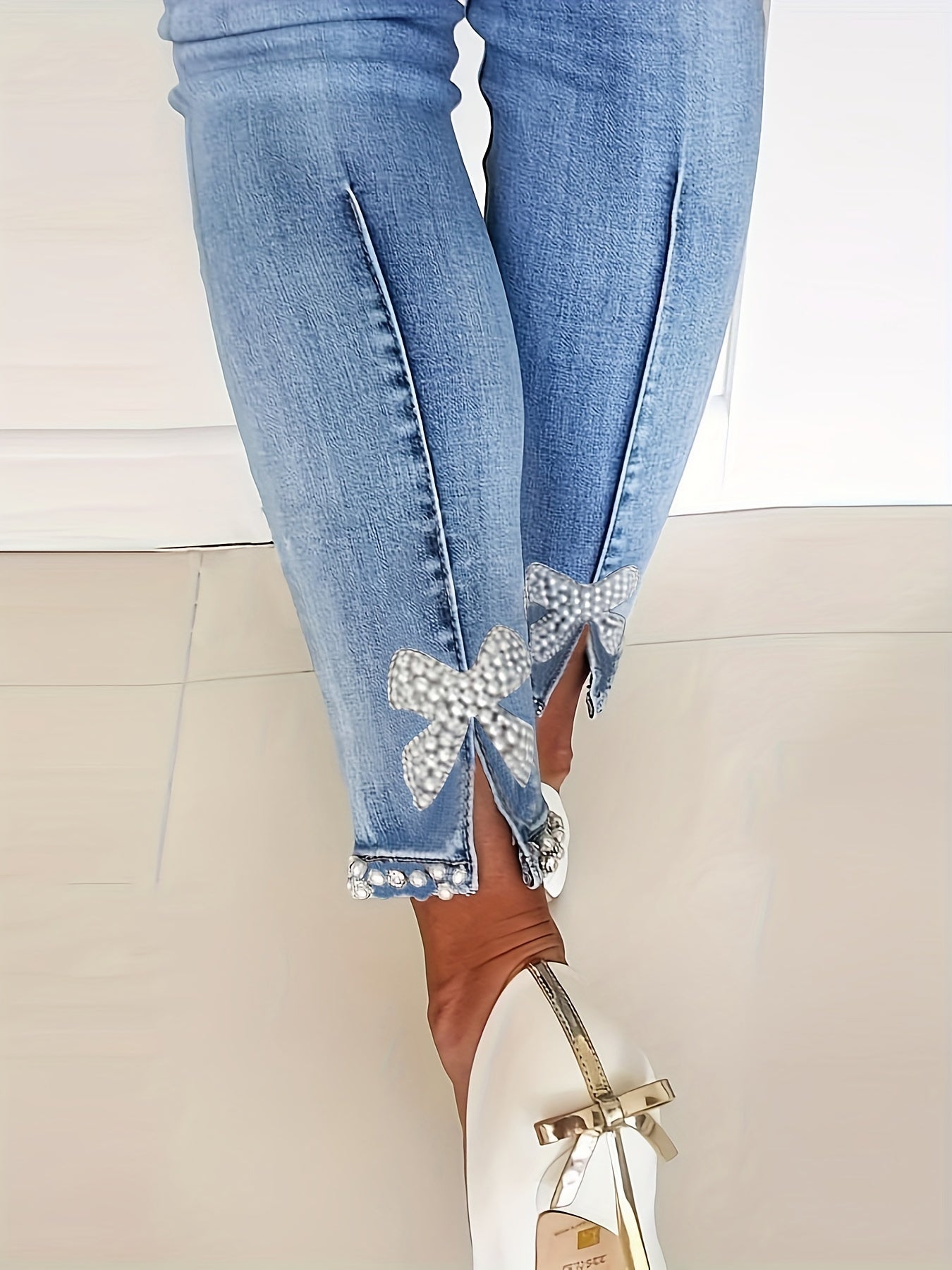 Stylish Blue skinny jeans