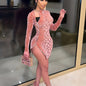 Plus Size Velvet Bodycon Dress