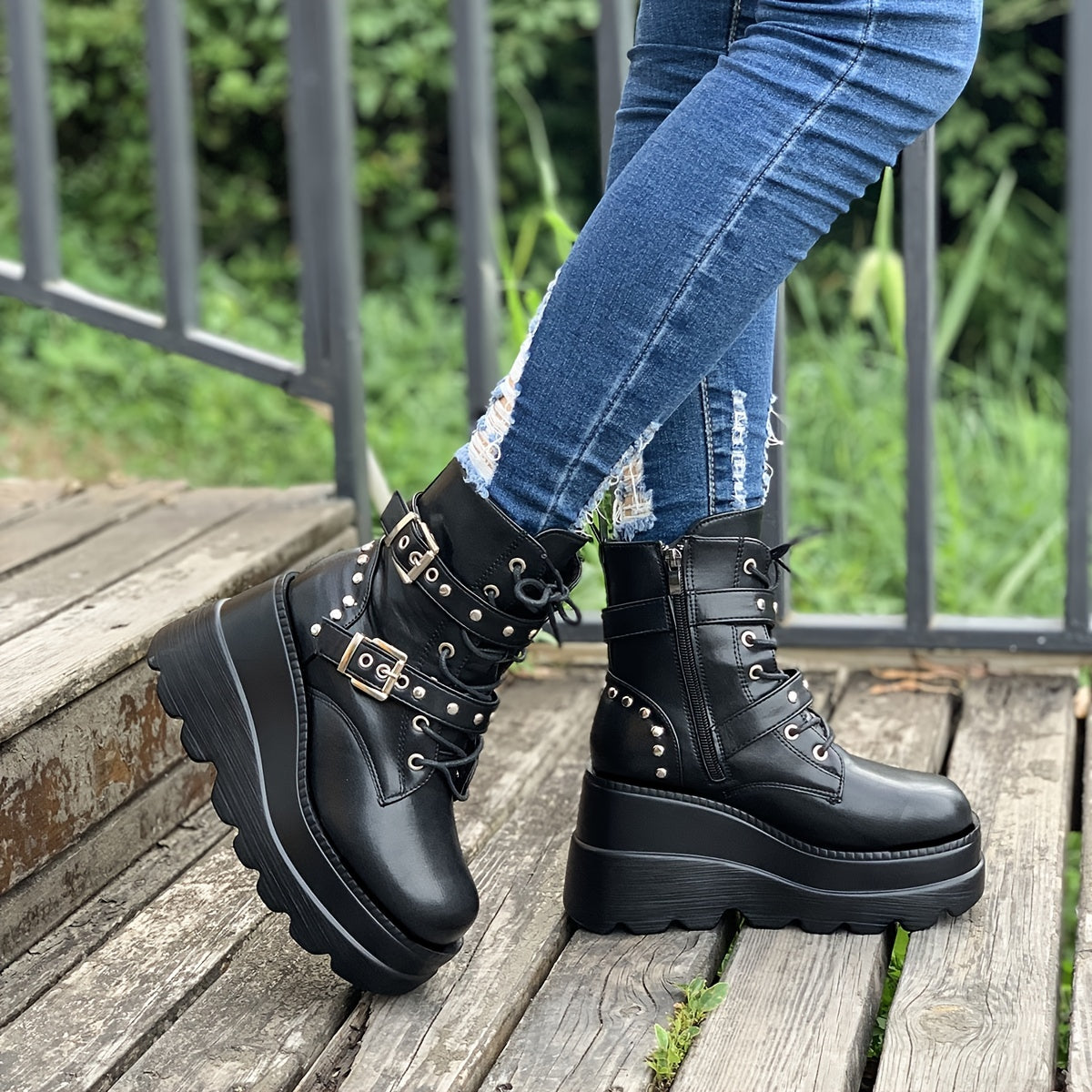 Chunky Heel Ankle Boots