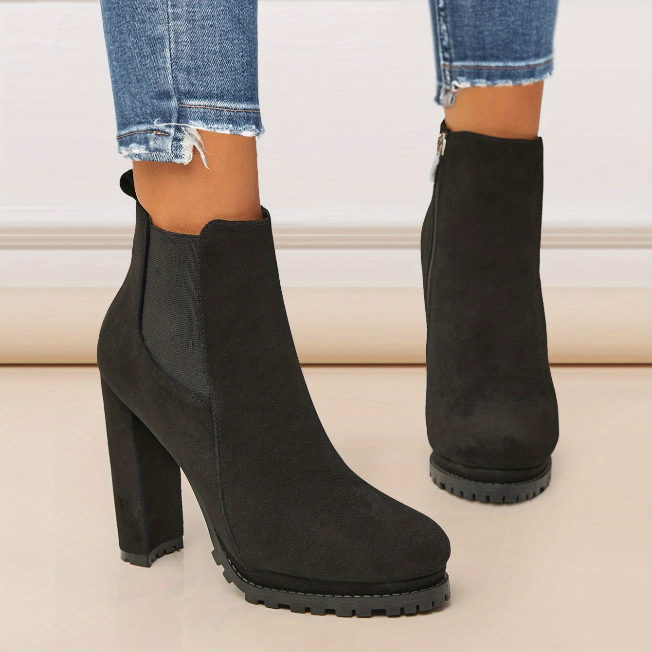 Stylish Pointed Toe Ankle Boots