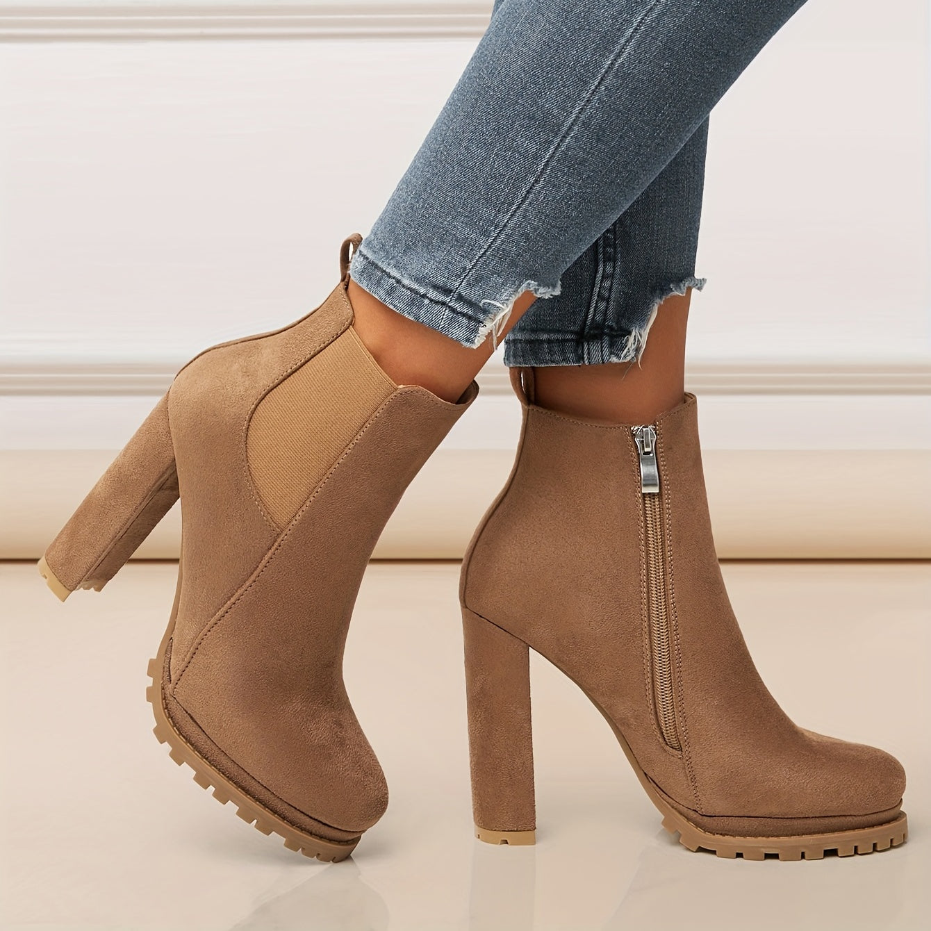 Stylish Pointed Toe Ankle Boots