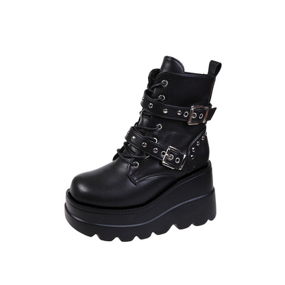 Chunky Heel Ankle Boots