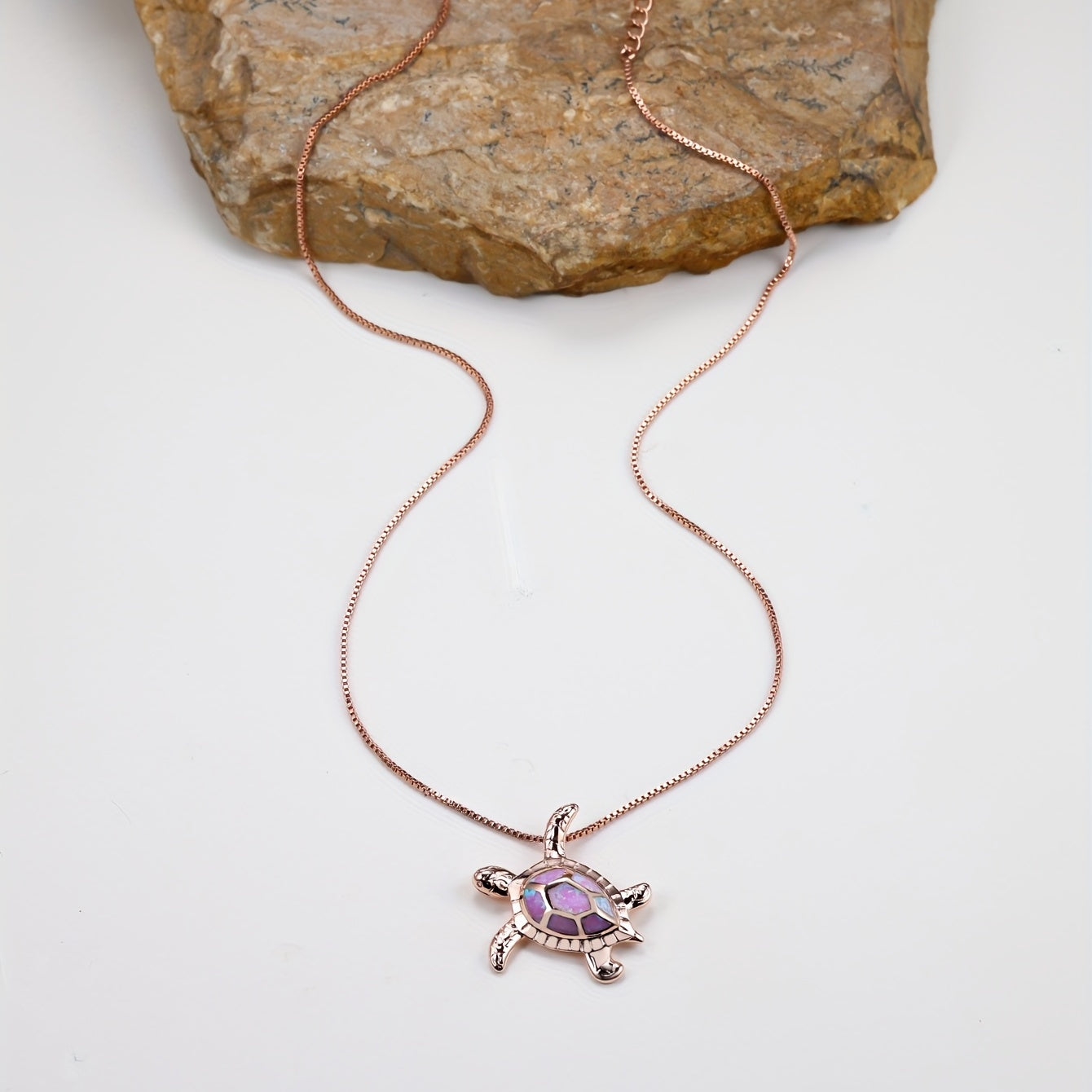 Ocean Turtle Design Pendant Necklace