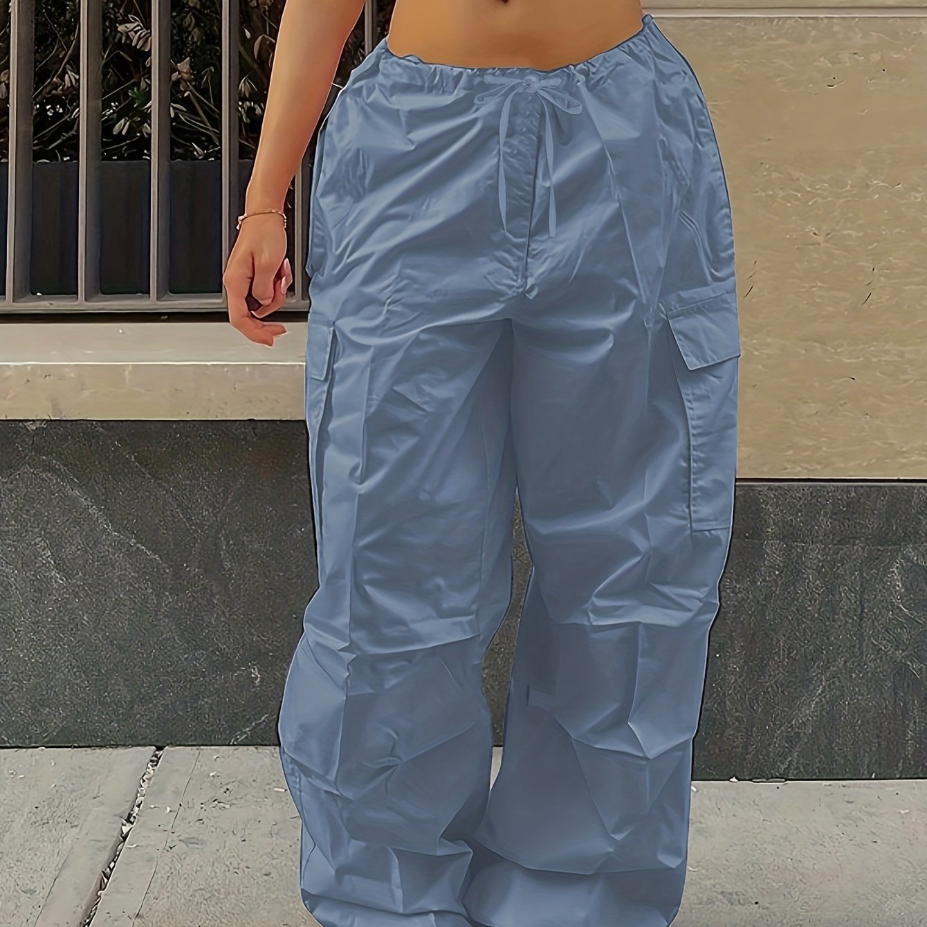 Y2K Loose Drawstring Cargo Pants