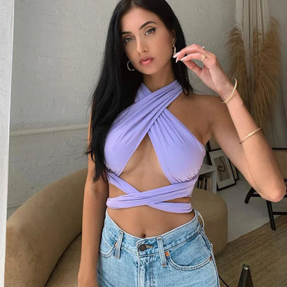 Sexy Backless Crop Top