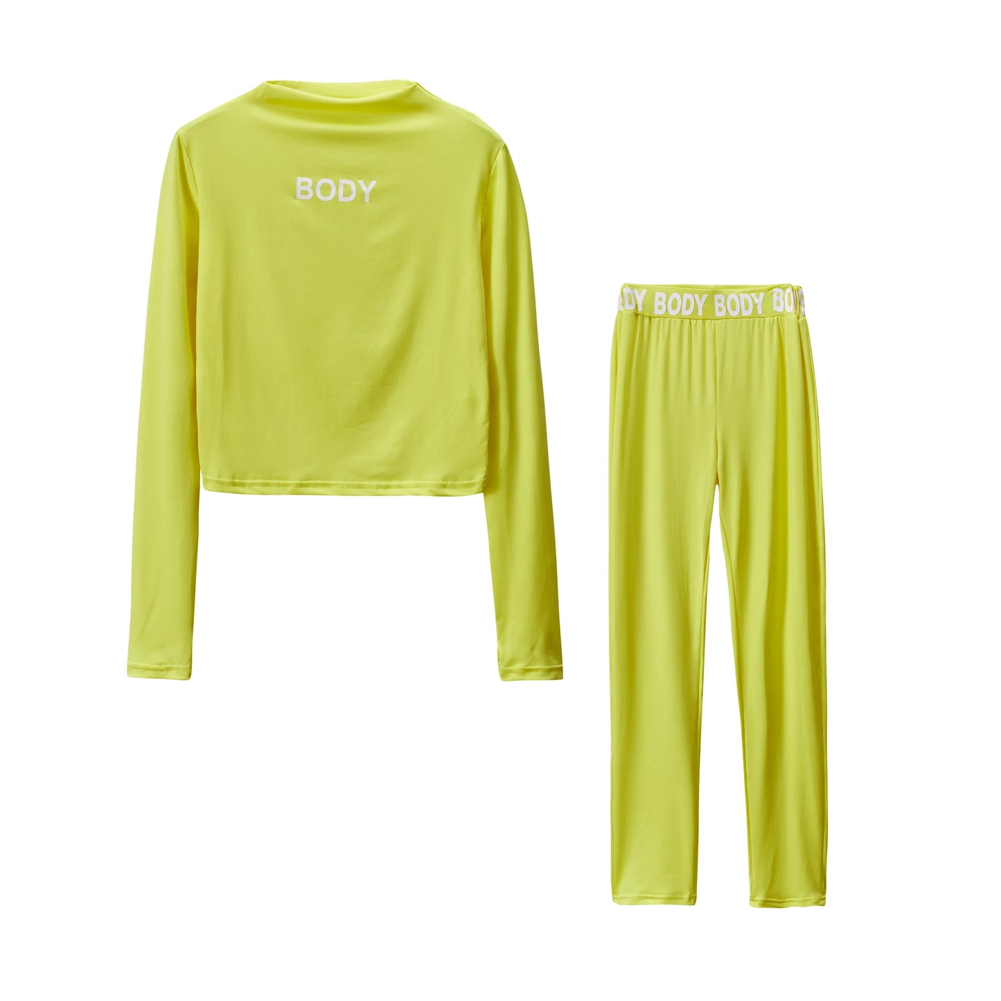 Sexy Solid Color Tight Long-sleeved Suit
