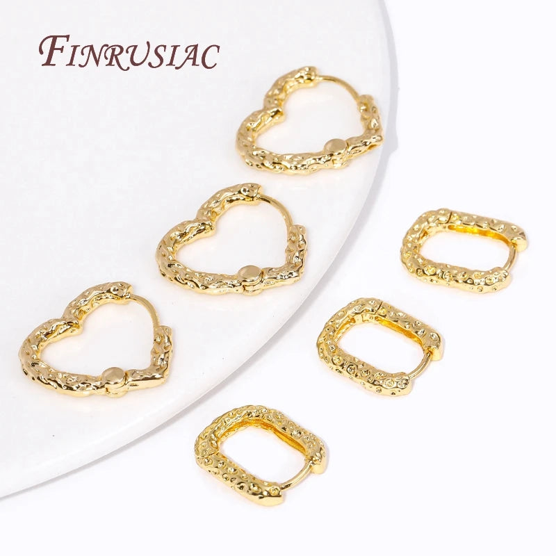 18K Real Gold Plated Earrings