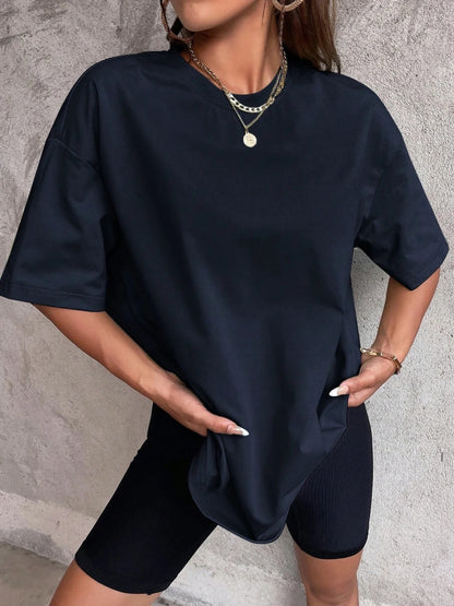 Cotton solid colour T-shirt