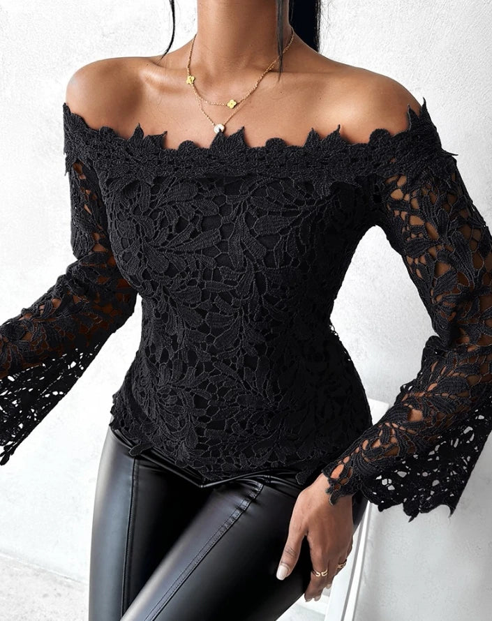 Elegant Blouse Top Off the Shoulder Top