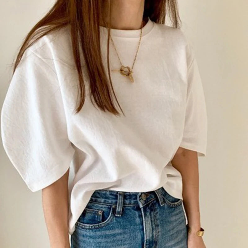 Cotton T Shirt Short Sleeve Tee