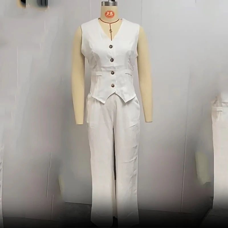 stylish Vest Pants Casual Suit