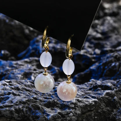 Pearl Long Earrings