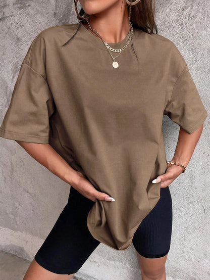 Cotton solid colour T-shirt