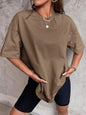 Cotton solid colour T-shirt